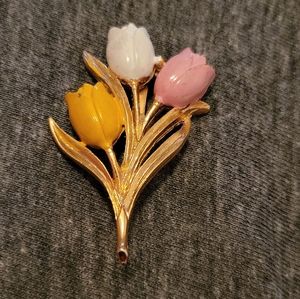 Vintage General Mfg Tulip Brooch